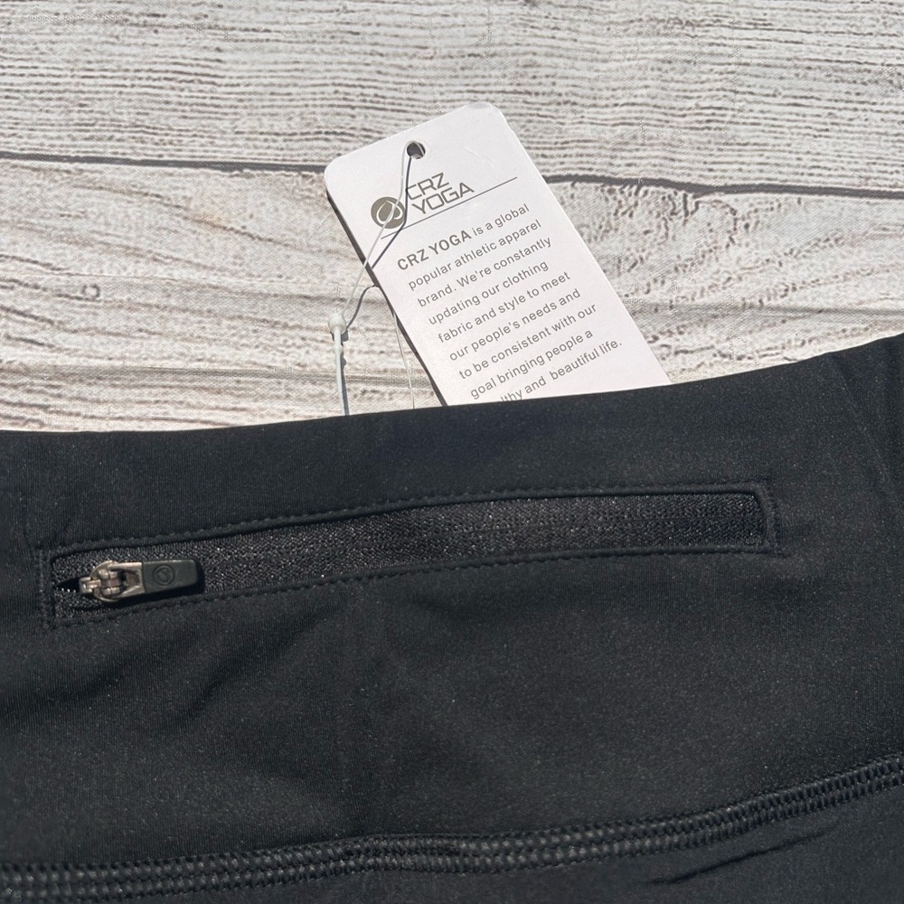 CRZ YOGA Women's Black Athletic Shorts - Picture 7 of 9